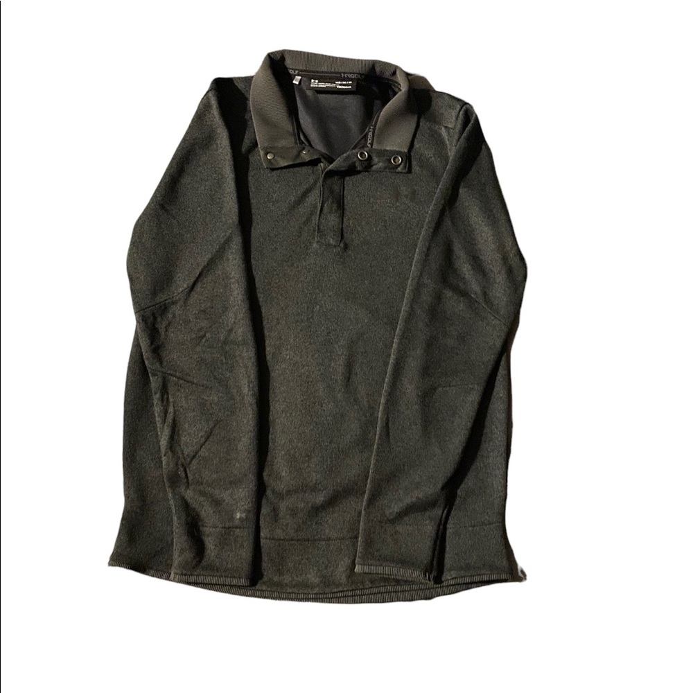 Army green Under Armour golf sweater